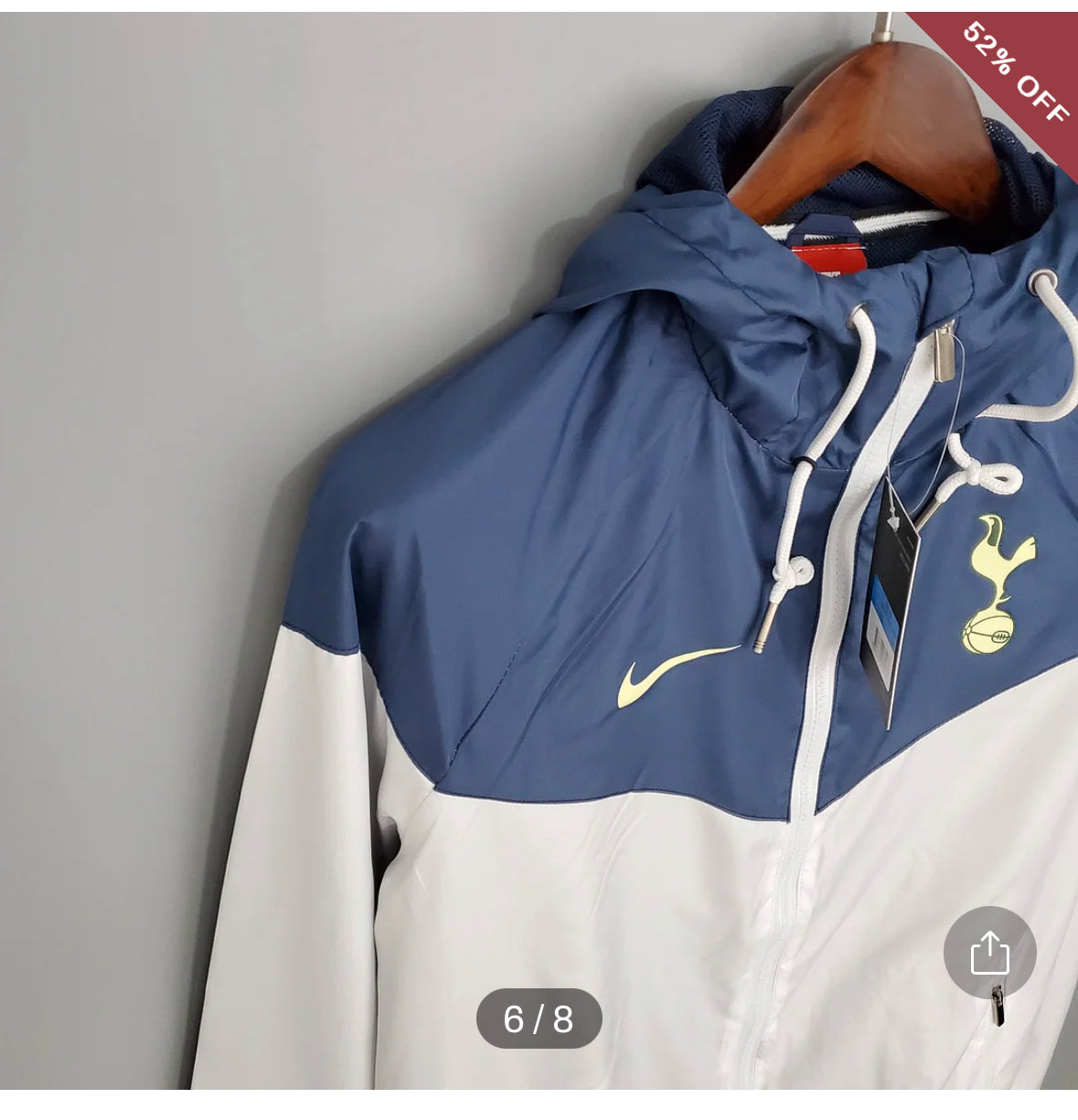 2021/2022 Tottenham Jersey Windbreaker Blue-White