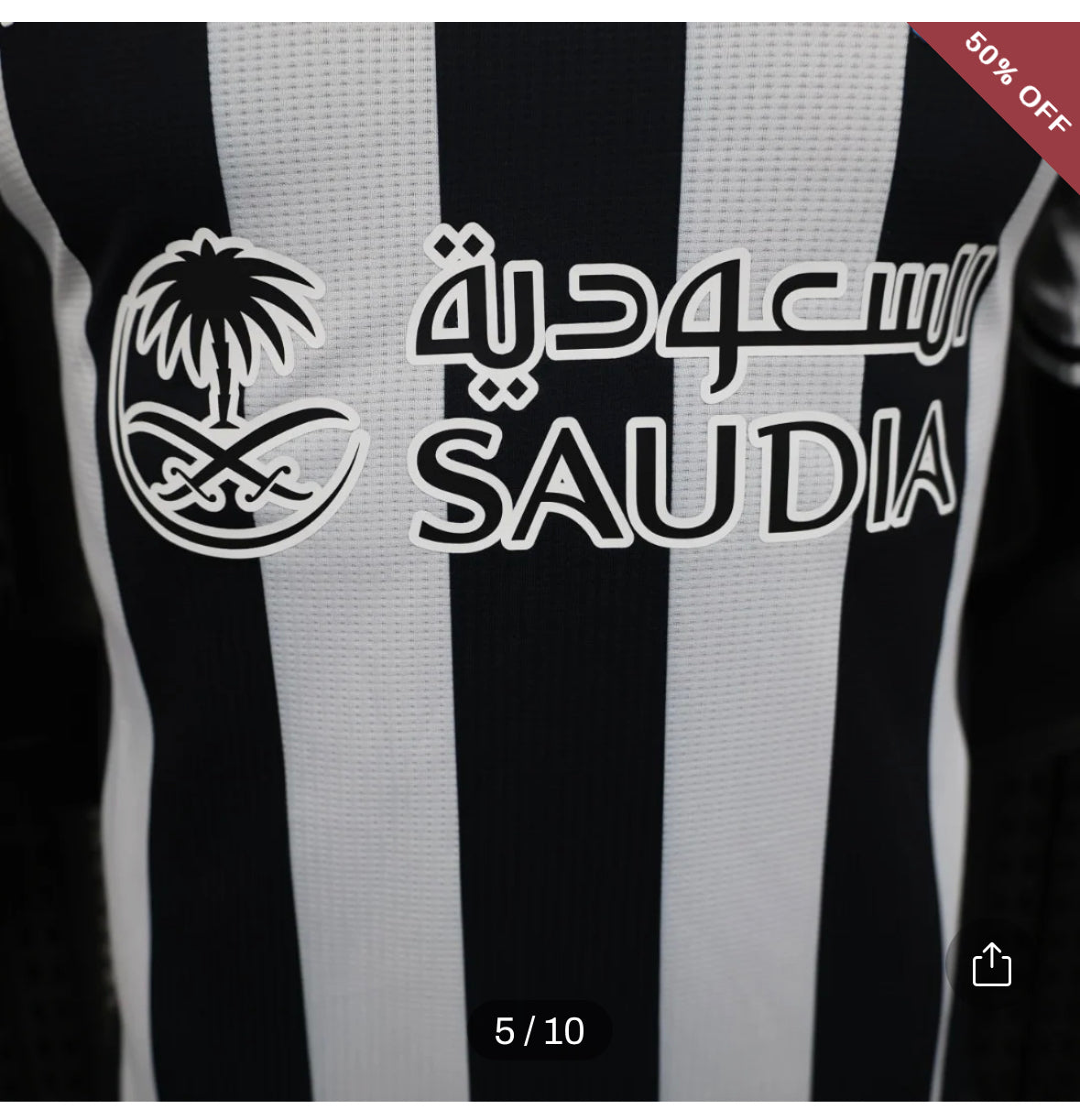 2023/2024 Player Version Newcastle United Home Soccer Jersey