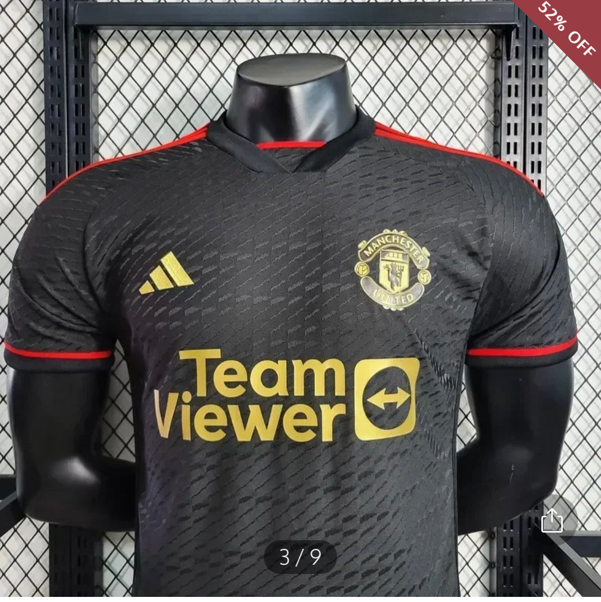 2023/2024 Player Version Manchester United Special Black Football Shirt New in