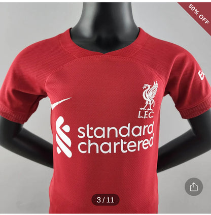 Kids Size 2022/2023 Liverpool Soccer Jersey