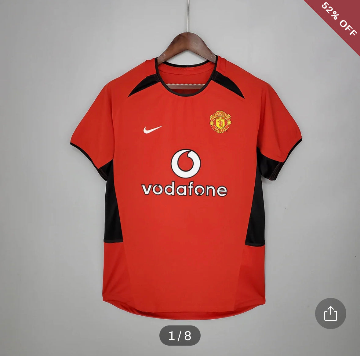 2002/2004 Retro Manchester United Home Football Shirt